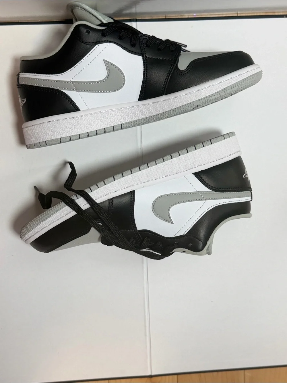 Jordan Men’s Low Top Sneakers - Black & Light Gray